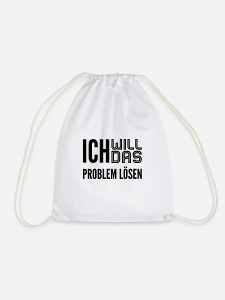bereit für das Problem - Turnbeutel - Weiß