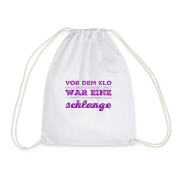 ich habe länger gebraucht - Turnbeutel - Weiß - Vorne