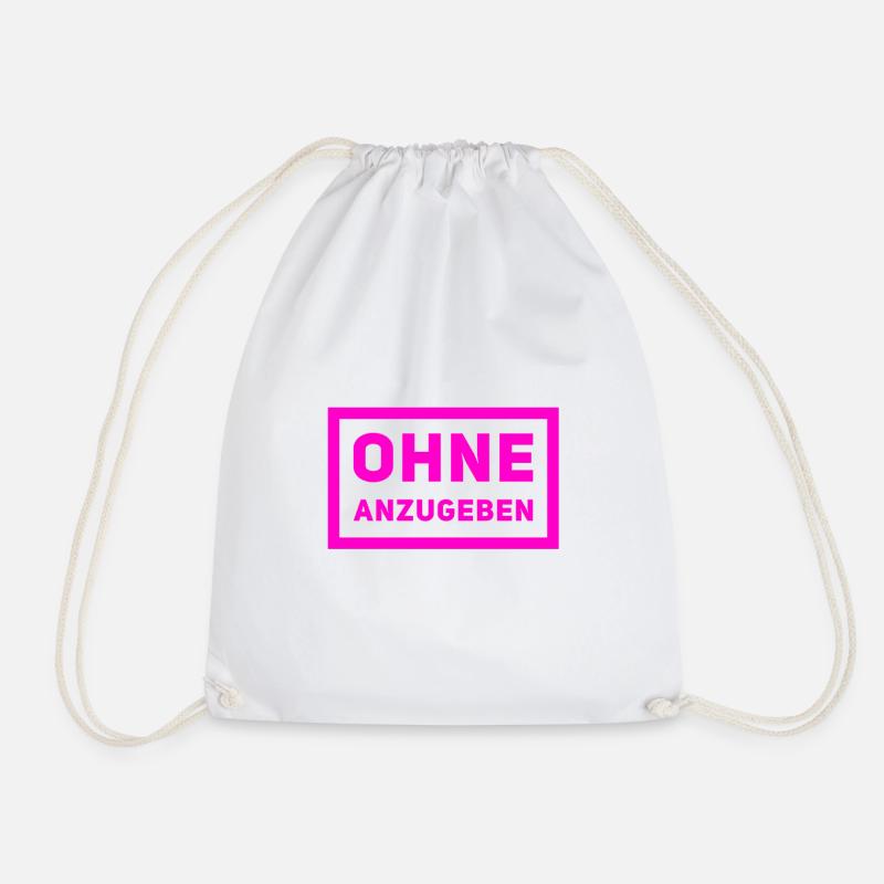ich bin kein Angeber - Turnbeutel - Weiß