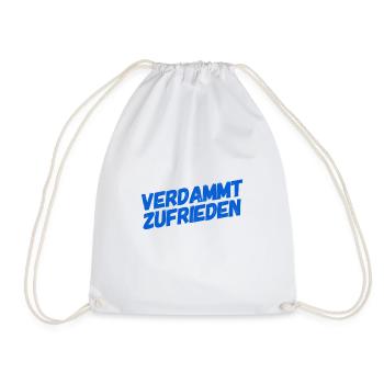 ich bin zufrieden - Turnbeutel - Weiß - Vorne