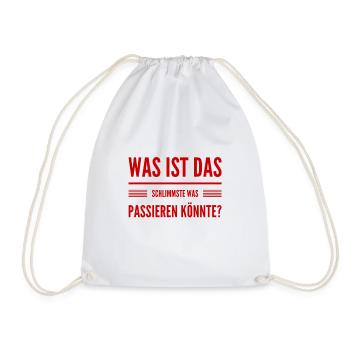 das wird schon werden - Turnbeutel - Weiß - Vorne