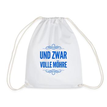voll und ganz - Turnbeutel - Weiß - Vorne