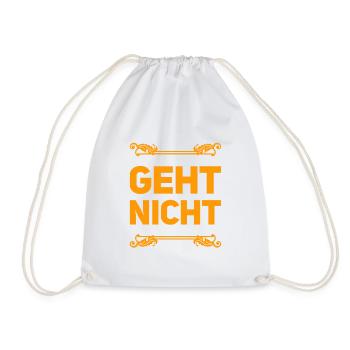 es geht nicht - Turnbeutel - Weiß - Vorne