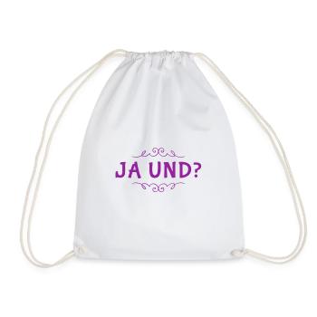 was gibt es? - Turnbeutel - Weiß - Vorne