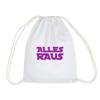 alles raus - Turnbeutel - Weiß - Vorne