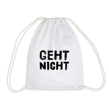 es geht einfach nicht - Turnbeutel - Weiß - Vorne