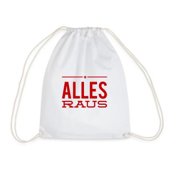 geht alle raus - Turnbeutel - Weiß - Vorne