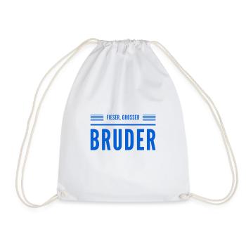 fieser, großer Bruder - Turnbeutel - Weiß - Vorne