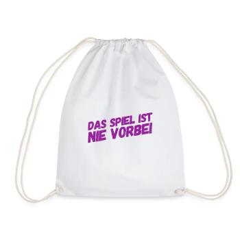es wird nie vorbei sein - Turnbeutel - Weiß - Vorne