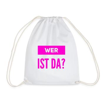 wer ist da? - Turnbeutel - Weiß - Vorne