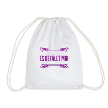 ich finde es gut - Turnbeutel - Weiß - Vorne