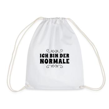 ich bin ganz normal - Turnbeutel - Weiß - Vorne