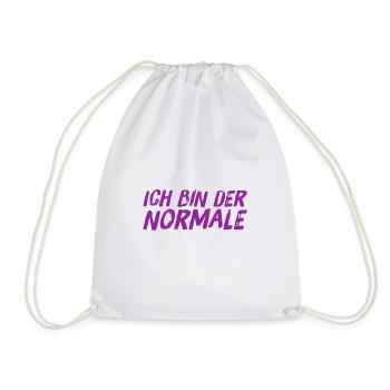 einfach normal - Turnbeutel - Weiß - Vorne