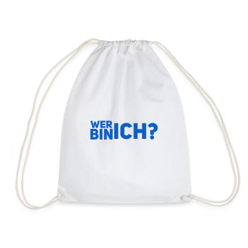 wer bin ich? - Turnbeutel - Weiß - Vorne