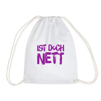 ich finde es toll - Turnbeutel - Weiß - Vorne
