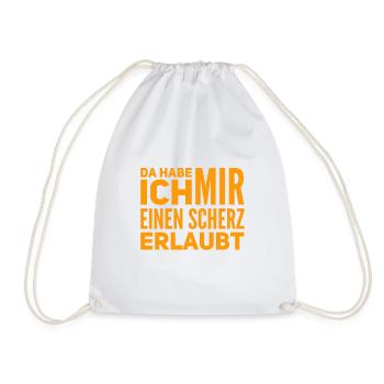 Scherze gehen immer - Turnbeutel - Weiß - Vorne