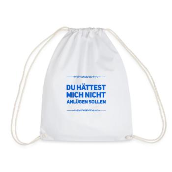 ich bin gegen Lügen - Turnbeutel - Weiß - Vorne