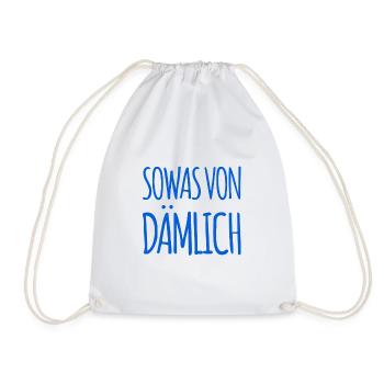 richtig doof - Turnbeutel - Weiß - Vorne