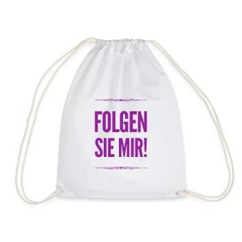 ich gehe voran - Turnbeutel - Weiß - Vorne