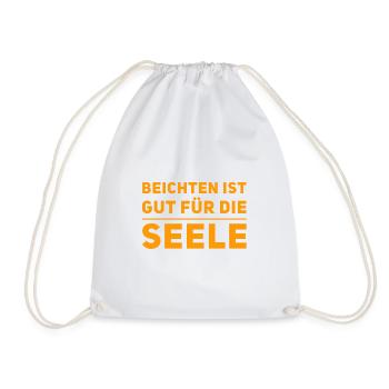 beichten ist gut - Turnbeutel - Weiß - Vorne