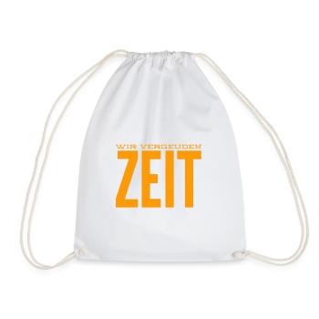 die Zeit ist knapp - Turnbeutel - Weiß - Vorne