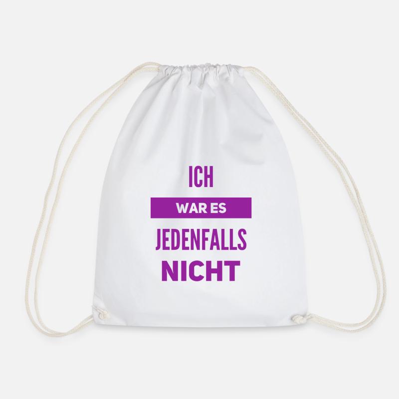 mich trifft keine Schuld - Turnbeutel - Weiß