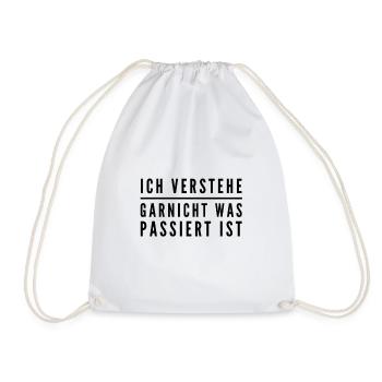 ich verstehe nur Bahnhof - Turnbeutel - Weiß - Vorne