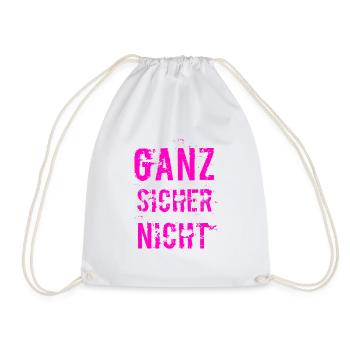 never ever - Turnbeutel - Weiß - Vorne