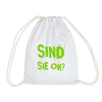 alles ok bei ihnen? - Turnbeutel - Weiß - Vorne