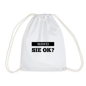 sind sie ok? - Turnbeutel - Weiß - Vorne