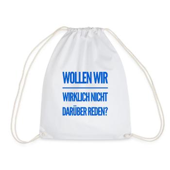 darüber reden - Turnbeutel - Weiß - Vorne