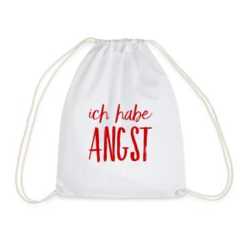 ich empfinde Angst - Turnbeutel - Weiß - Vorne