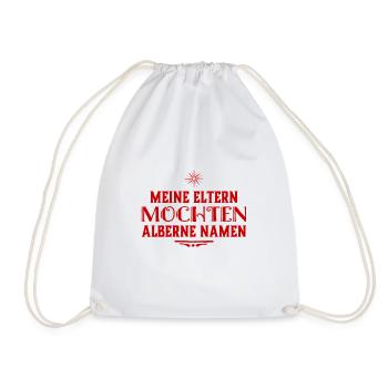 ich habe einen komischen Namen - Turnbeutel - Weiß - Vorne