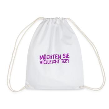 wie sieht es mit Tee aus? - Turnbeutel - Weiß - Vorne