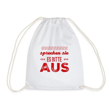 sagen sie es laut - Turnbeutel - Weiß - Vorne