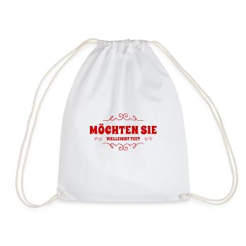 magst du Tee? - Turnbeutel - Weiß - Vorne