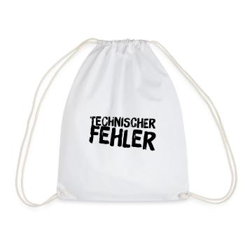 technischer Fehler - Turnbeutel - Weiß - Vorne