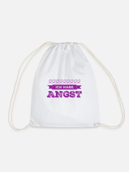 so ängstlich - Turnbeutel - Weiß