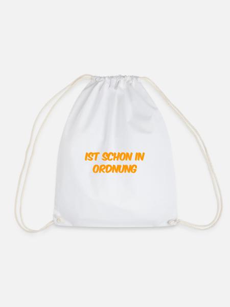 passt schon - Turnbeutel - Weiß