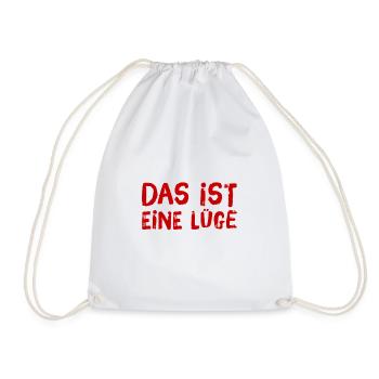 das ist nicht wahr - Turnbeutel - Weiß - Vorne