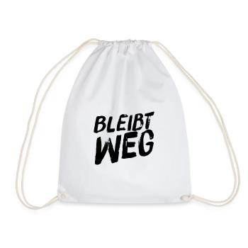 bitte Abstand halten - Turnbeutel - Weiß - Vorne