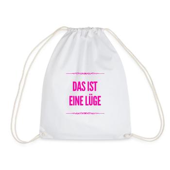 so sieht eine Lüge aus - Turnbeutel - Weiß - Vorne