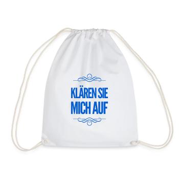aufklären - Turnbeutel - Weiß - Vorne