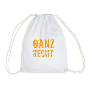 ganz recht so - Turnbeutel - Weiß - Vorne