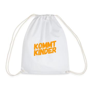 kommt Kinder - Turnbeutel - Weiß - Vorne