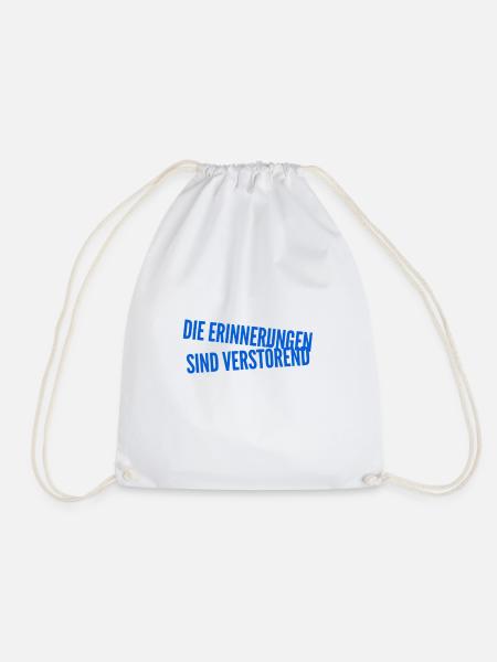 unangenehme Erinnerungen - Turnbeutel - Weiß