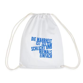 die Wahrheit ist komplex - Turnbeutel - Weiß - Vorne