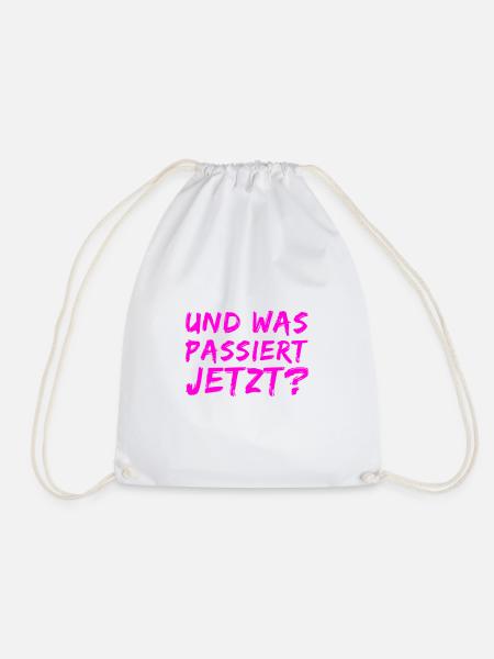 was wird jetzt kommen? - Turnbeutel - Weiß