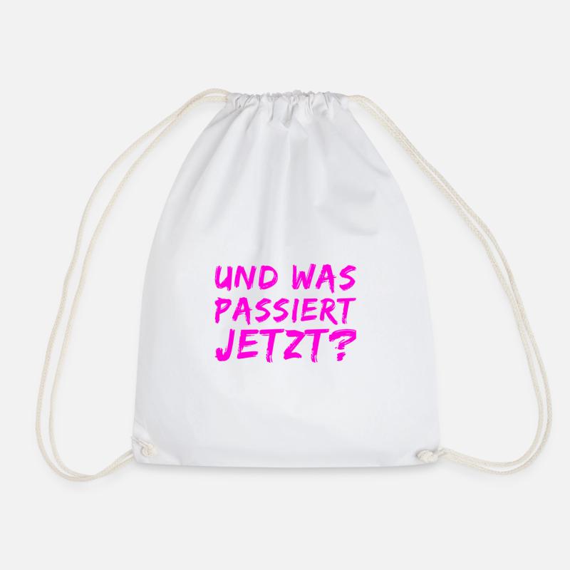 was wird jetzt kommen? - Turnbeutel - Weiß
