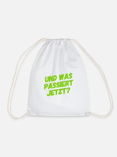 ich bin so gespannt - Turnbeutel - Weiß